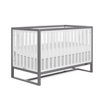 Dream On Me Arlo 5-in-1 Convertible Crib (Steel Grey and White)