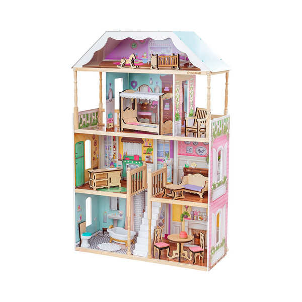 KidKraft Charlotte Classic Wooden Dollhouse with EZ Kraft Assembly