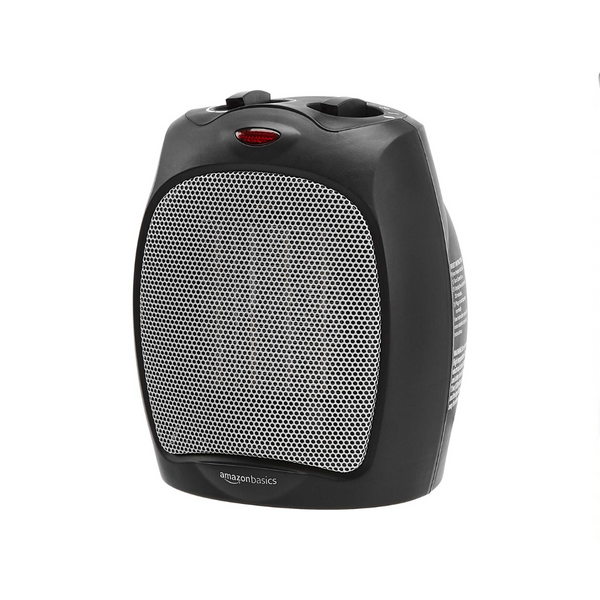 Amazon Basics Ceramic Personal Heater with Adjustable Thermostat