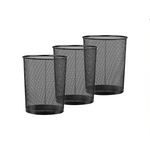 3 Amazon Basics Mesh Waste Baskets