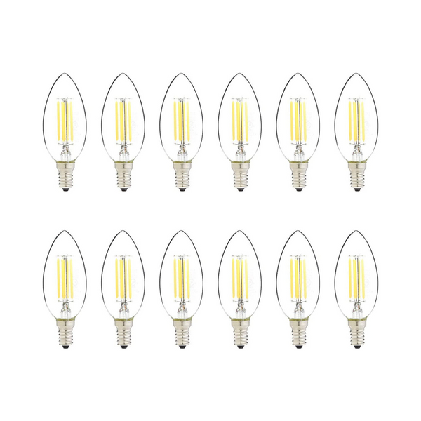 12-Pack Amazon Basics 60W Equivalent B11 Dimmable LED Light Bulb