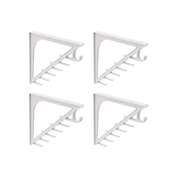 Paquete de 4 soportes para armario grandes de Amazon Basics