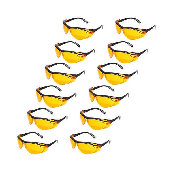 Amazon Basics 12-Count Blue Light Blocking Safety Glasses