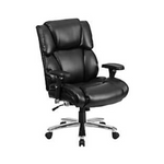 Flash Furniture Black LeatherSoft Executive Lumbar Ergonomic Office Chair