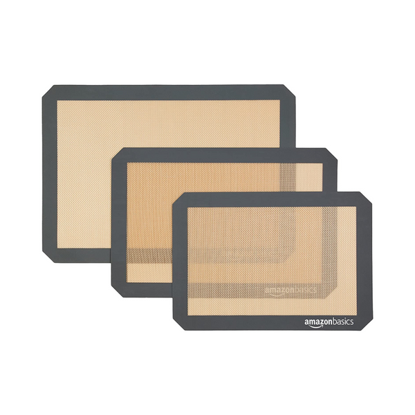 3-Pack Amazon Basics Silicone Non-Stick Baking Mat