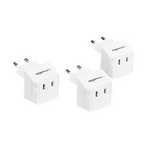 3 Pack Of  World Travel Plug Adapter Set