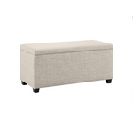 Amazon Basics Upholstered Storage Ottoman and Entryway Bench