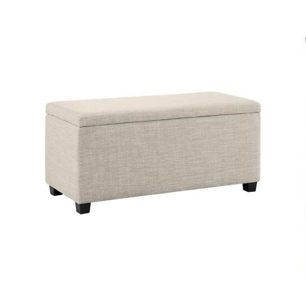 Amazon Basics Upholstered Storage Ottoman and Entryway Bench