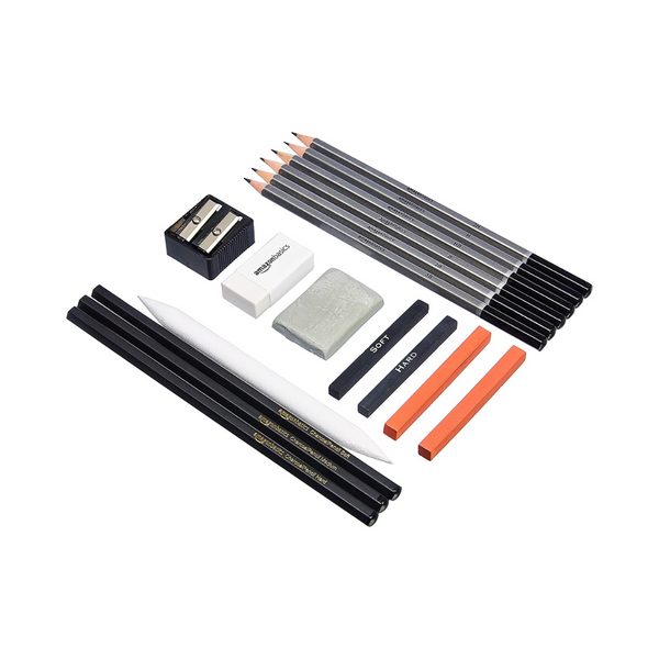 Amazon Basics Sketch And Drawing 17 Piece Art Pencil Kit