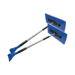 Snow Joe SJBLZD-JMB2-SJB 2-Pack Jumbo Telescoping Snow Broom + Ice Scraper