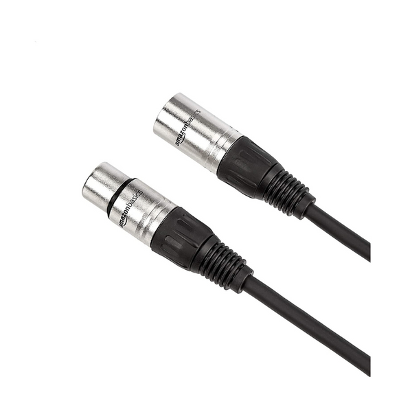 2-Pack 20' Amazon Basics Standard XLR Male to Female Balanced Microphone Cable