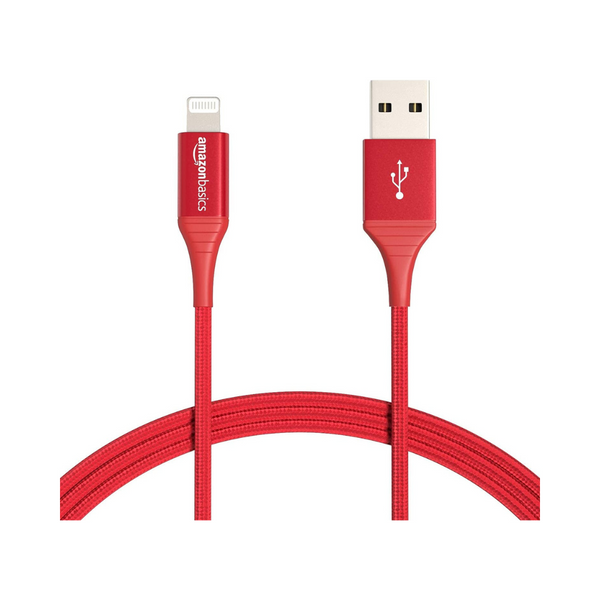 3' Amazon Basics Nylon Braided Lightning to USB-A Cable