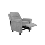 Silla reclinable individual con respaldo de tela Smugdesk