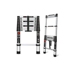 12.5 FT, Collapsible Extension Ladder, 330lbs Capacity