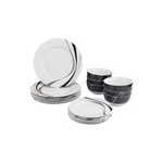 Service for 6 Amazon Basics 18-Piece Dinnerware Set