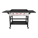 Plancha para parrilla de gas propano con superficie plana y 4 quemadores Royal Gourmet de 36 ″