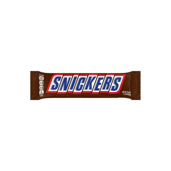 Snickers Giant 1-Pound Chocolate Candy Bar (OU-D)