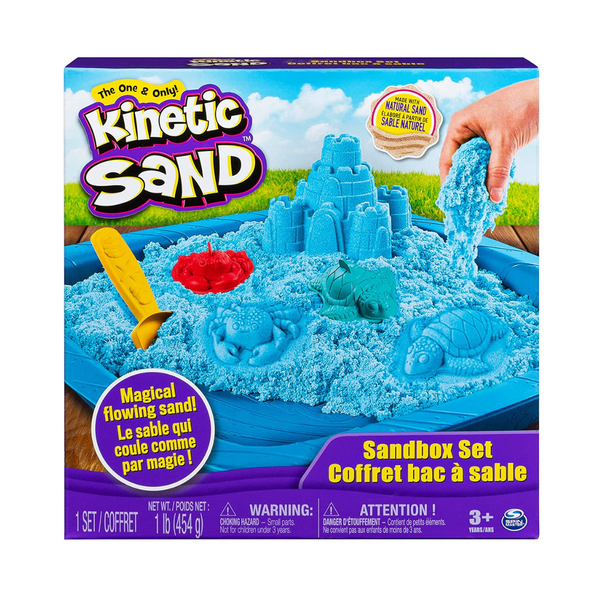 1-Lb Kinetic Sand Sandbox Set with 3 Molds