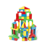 Melissa & Doug 100 Wooden Building Blocks Set