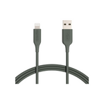 Cable ABS USB-A a Lightning, cargador certificado MFi para Apple iPhone, iPad, verde medianoche, 6 pies