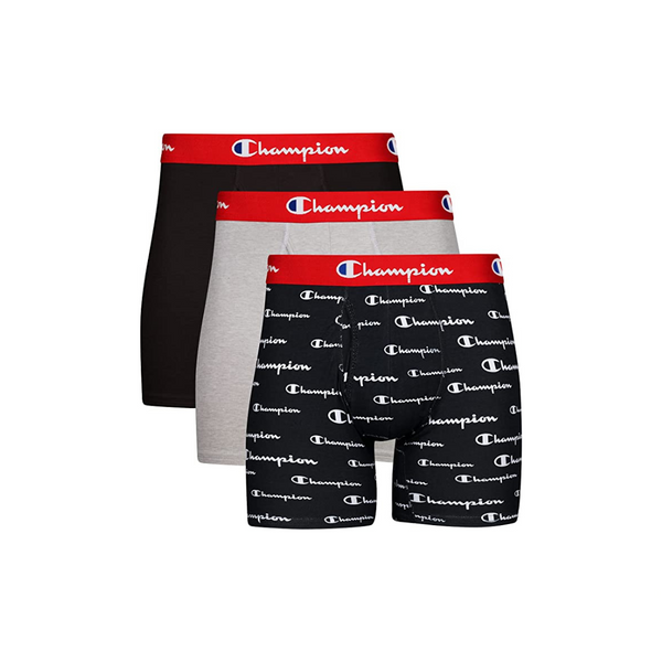 3 Champion Men's Underwear Boxer Briefs PzDeals