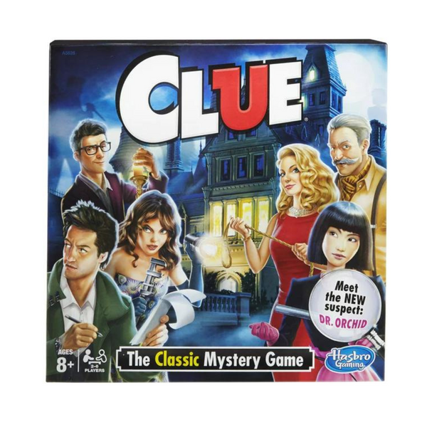 Board Games: Clue, Candy Land, Chutes & Ladders, Trouble, Guess Who, Connect 4, Sorry