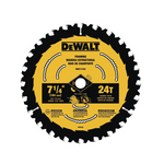 DeWALT 7-1/4" Circular Saw 24 Tooth Wood Cutting Blade