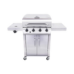 Char-Broil Stainless Steel 4-Burner Cabinet Style Liquid Propane Gas Grill
