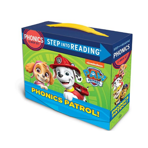 Juego de caja de bolsillo de 12 libros Paso a la lectura Paw Patrol Phonics