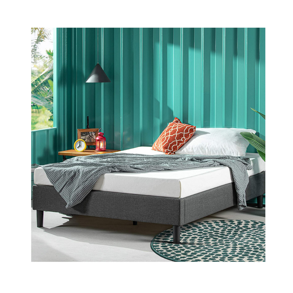 Estructura de cama con plataforma tapizada Zinus Curtis