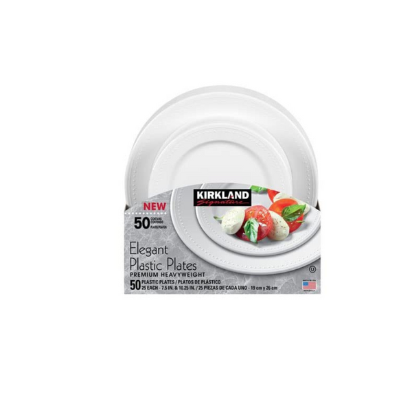 Kirkland Signature Elegant Plastic Plates PzDeals
