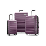 Samsonite Omni 2 Hardside Expandable Luggage with Spinner Wheels, Purple, 3-Piece Set