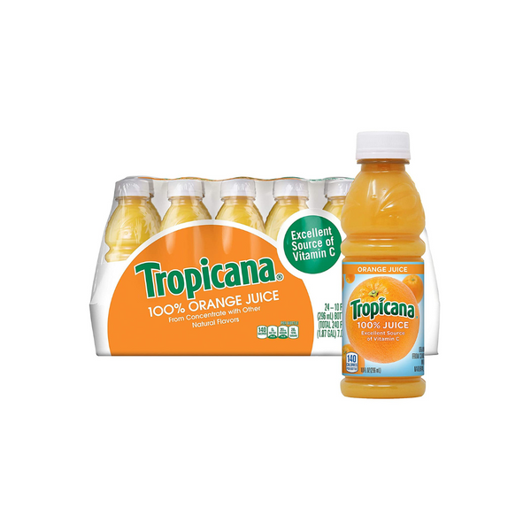 Tropicana Orange Juice, 10 Ounce (Pack of 24)