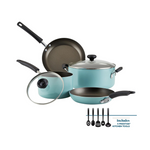 11 Piece Farberware Easy Clean Aluminum Nonstick Cookware