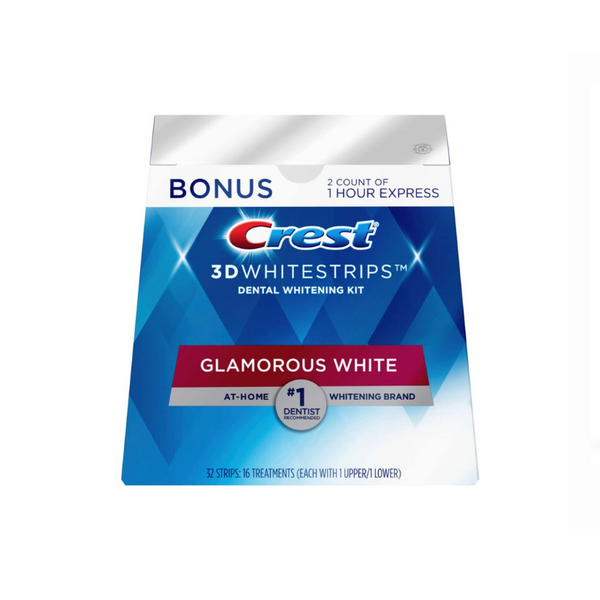 Crest 3D Whitestrips, Glamorous White, kit de tiras blanqueadoras de dientes