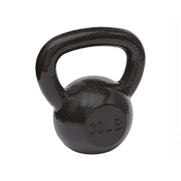 Amazon Basics Cast Iron Kettlebell with Enamel Finish, 30Pound