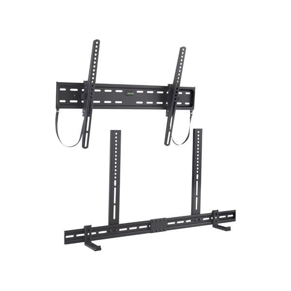 onn. Tilting TV Wall Mount For 50” – 86” TVs And Soundbar Mount Bundle