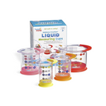 Set Of 4 hand2mind Rainbow Fraction Liquid Measuring Cups