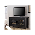 Mueble para TV de madera Walker Edison con puertas dobles y paneles de vidrio (3 estilos)