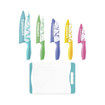 Cuisinart C55CB-11PM Advantage Cutlery Juego de cuchillos y tabla de cortar de mármol de 11 piezas