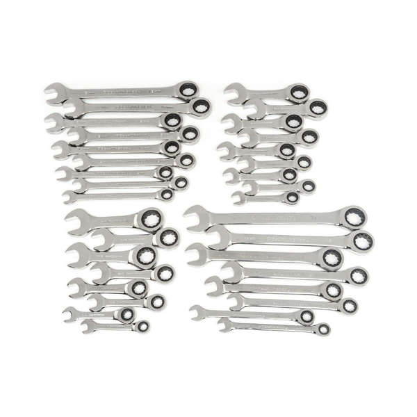 GEARWRENCH 34 Pc. 12 Pt. Ratcheting Combination Wrench Set