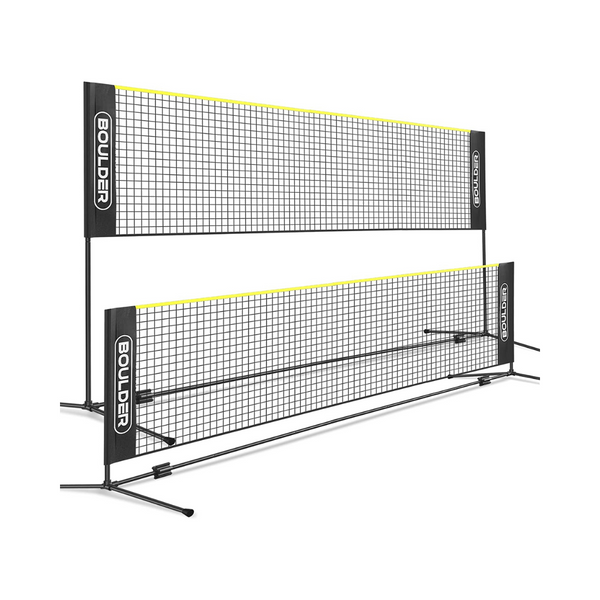 Boulder Height Adjustable 17' Wide Badminton Pickleball Net
