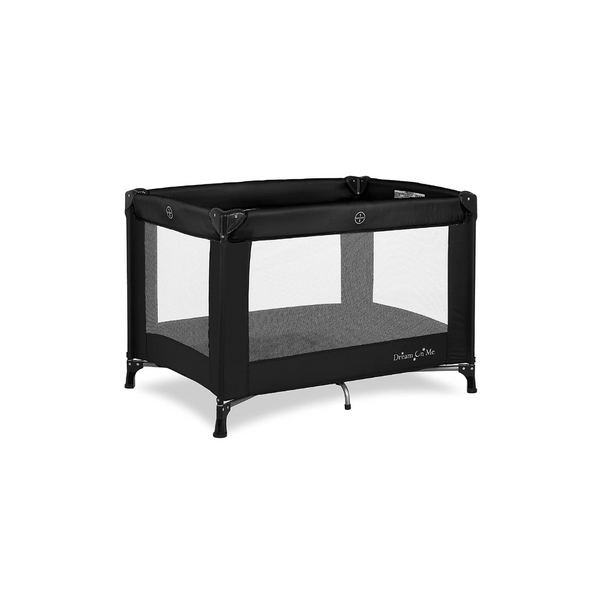 Dream On Me Nest Portable Play Yard With Carry Bag And Shoulder Strap, Black