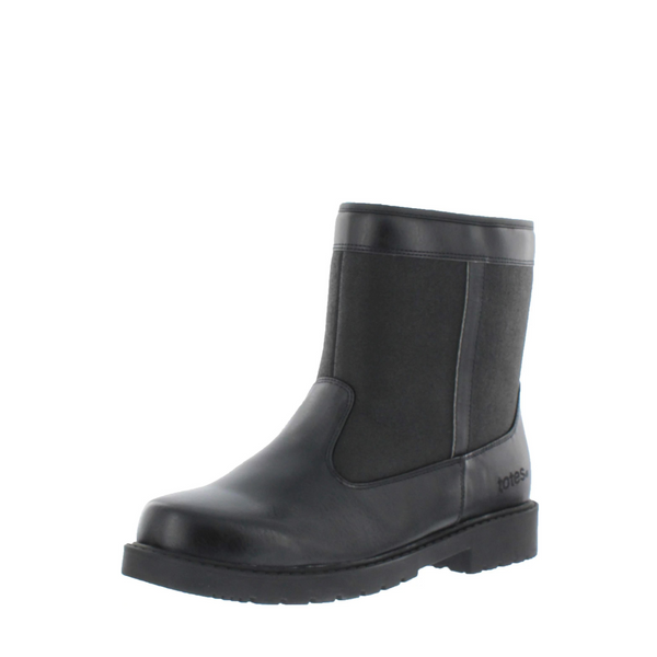 Totes Men's Stadium Waterproof Faux Fur Lined Snow Boot