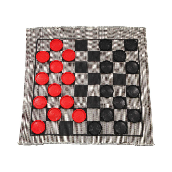 Juego de alfombra de damas gigantes