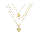Collares con iniciales chapados en oro de 14 k (todos los ABC)