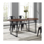 Oval Metal Dining Table