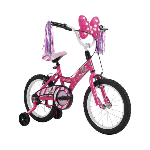 Bicicleta para niña Huffy Disney Minnie con ruedas de entrenamiento