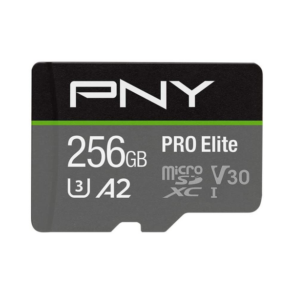 Tarjeta de memoria flash PNY 256GB PRO Elite Clase 10 U3 V30 microSDXC