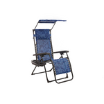 Bliss Hammocks Wide Zero Gravity Chair With Adjustable Canopy